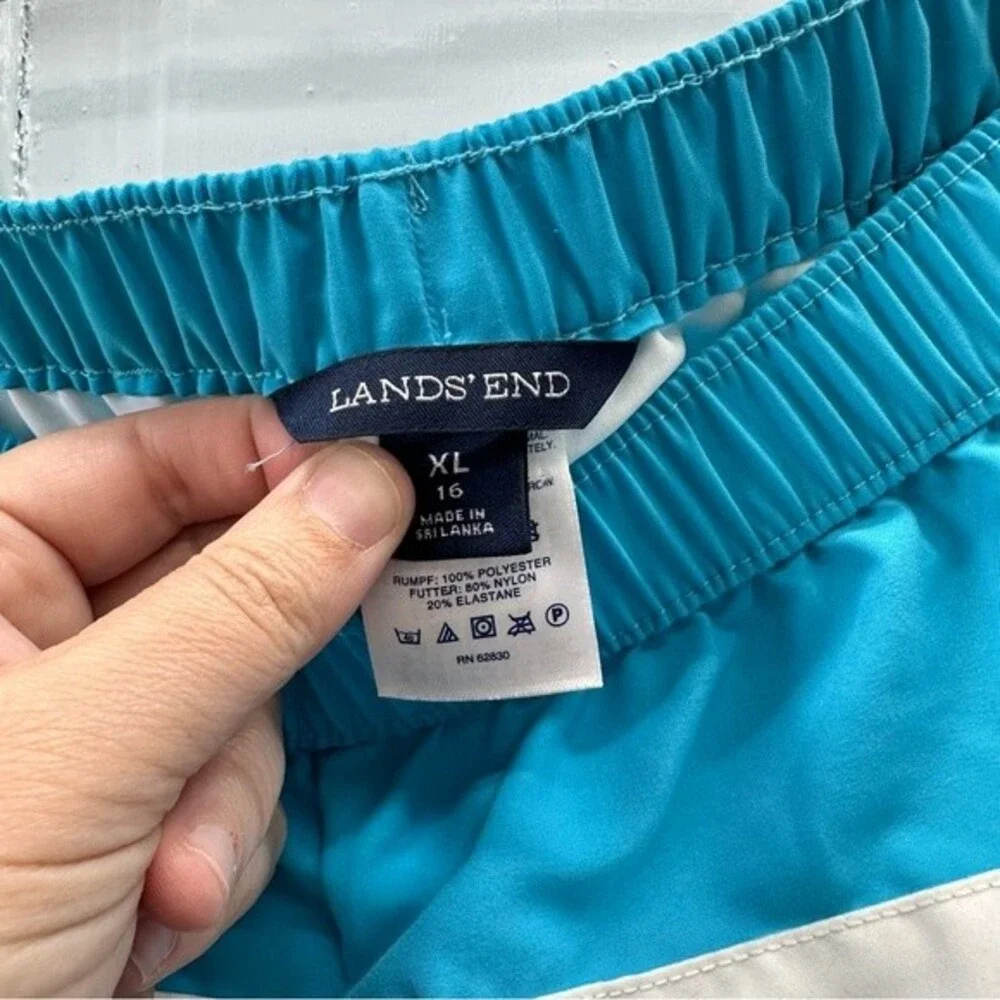 Lands' End swim bottoms shorts youth girls xl 16‎
